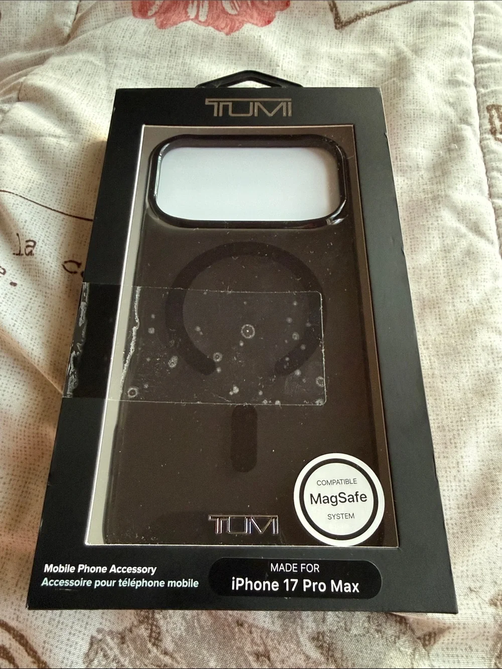 Tumi iPhone 17 Pro Max Case Black MagSafe Slim Sleek Design TUOHMP17XHSLISK NEW